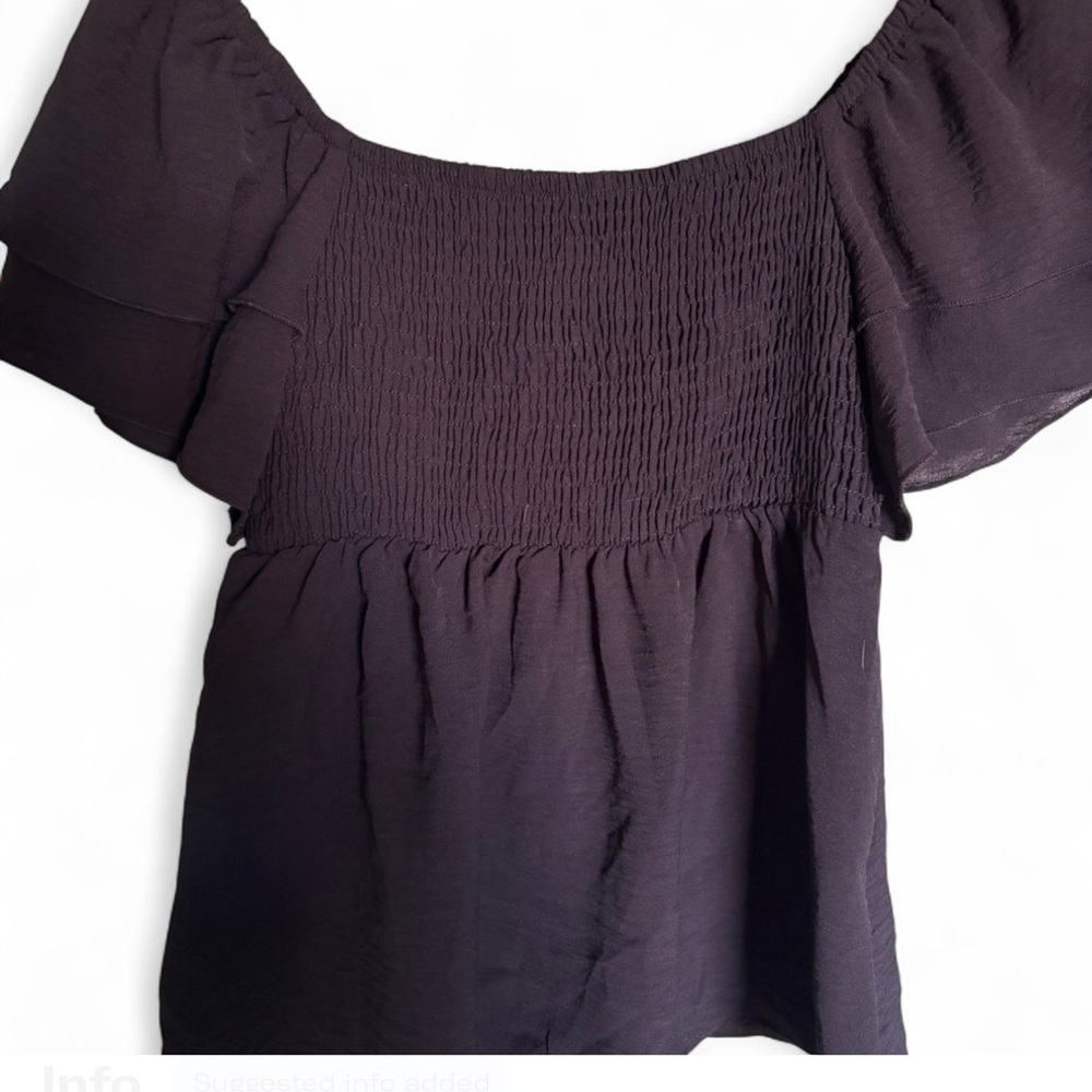 SHEIN Black Babydoll Blouse